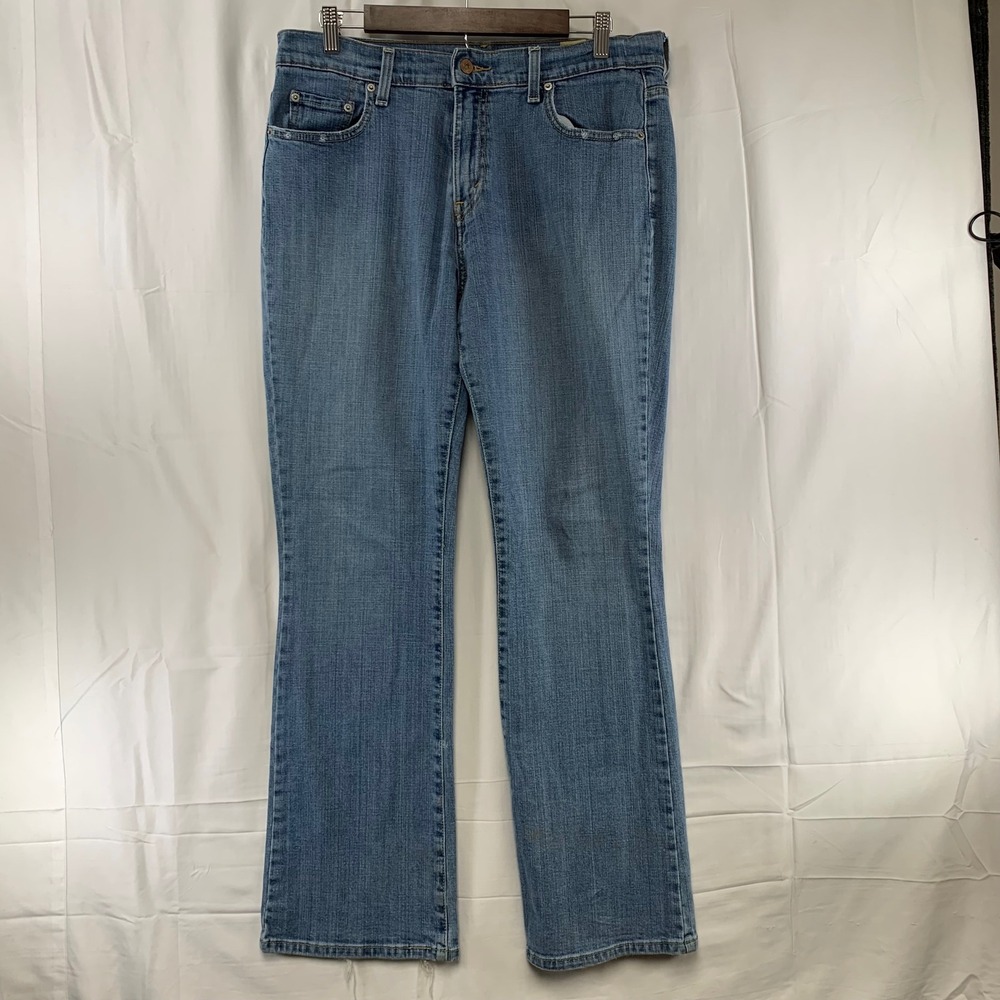 Levi's 515 Boot Cut Jeans Womens 14 Medium Blue Denim Mid Rise Y2K